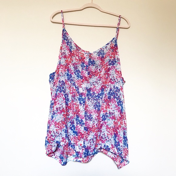 torrid Tops - Torrid - Floral Printed Spaghetti Strap Tank Top
